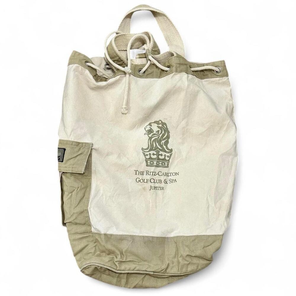 Ritz Carlton weekend canvas travel bag 100% cotton old money golf spa unisex